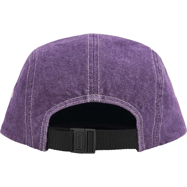 Supreme Denim Camp Cap - Purple (front)