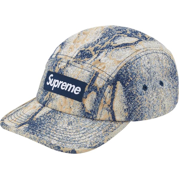 Supreme Denim Camp Cap - Snake (front)
