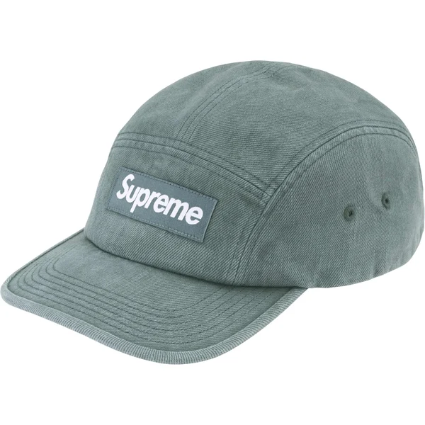 Supreme Denim Camp Cap - Teal (front)