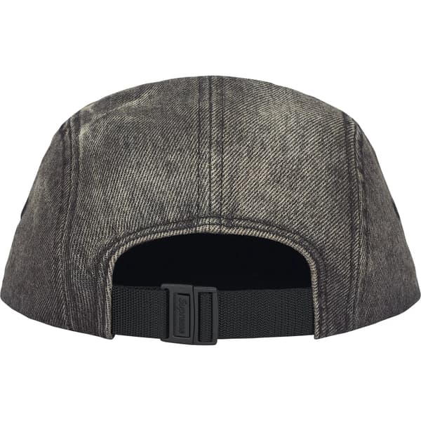 Supreme Denim Camp Cap - Washed Black (front)