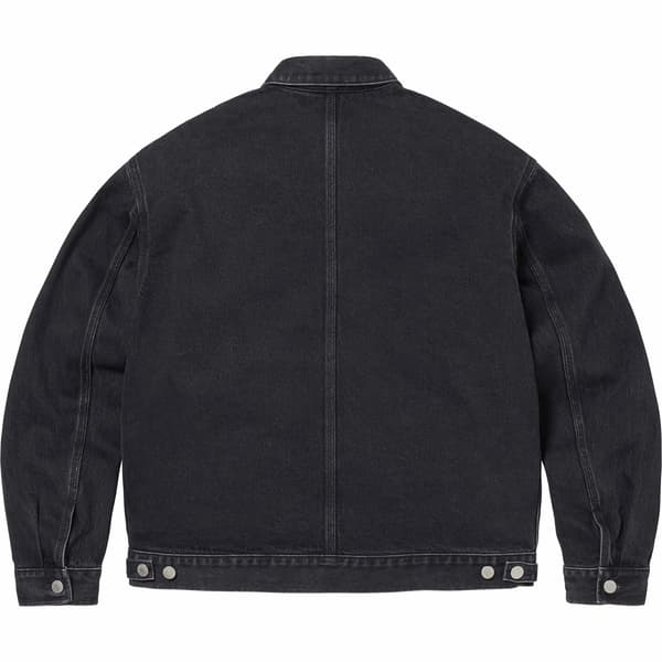 Supreme Denim Chore Trucker Jacket - Black (front)