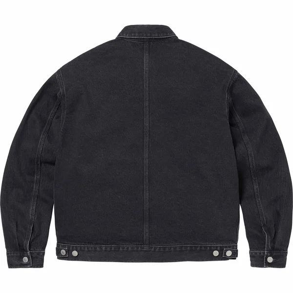 Supreme Denim Chore Trucker Jacket - Black (front)