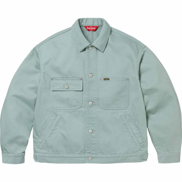 Supreme Denim Chore Trucker Jacket - Mint (front)