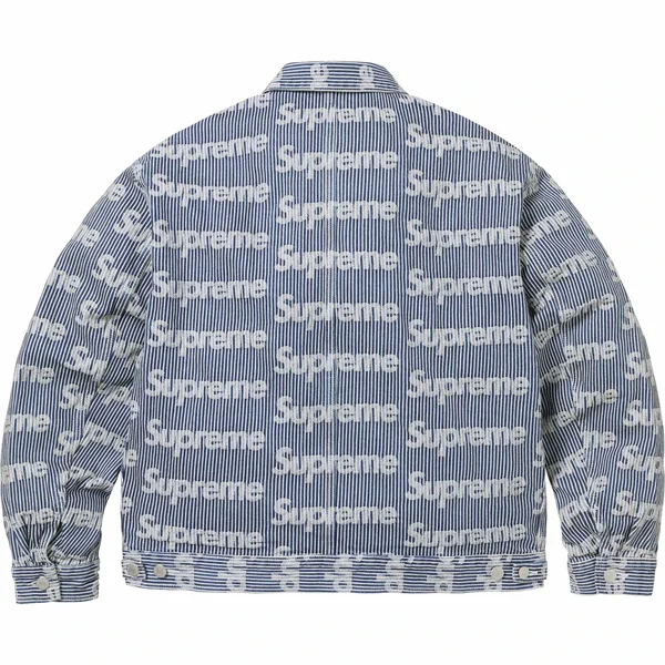 Supreme Denim Chore Trucker Jacket - Stripe (front)