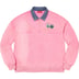 Supreme Denim Collar Half Zip Sweatshirt - Pink (front)