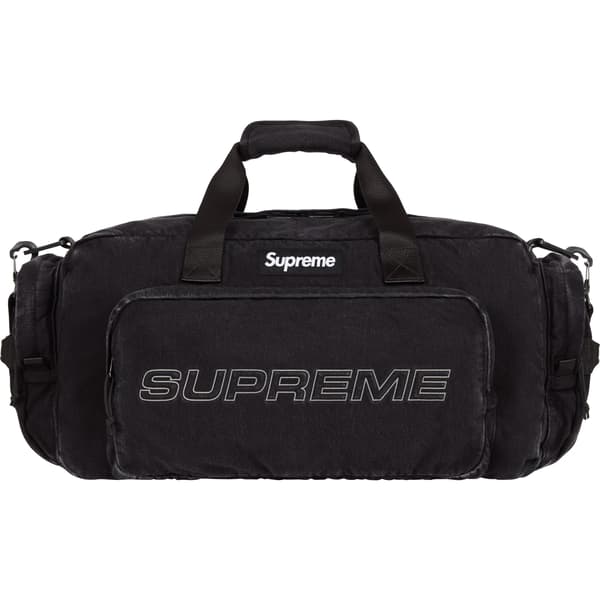 Supreme Denim Duffle Bag - Black (front)