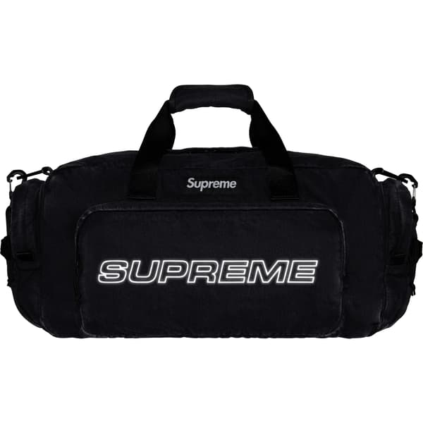 Supreme Denim Duffle Bag - Black (front)