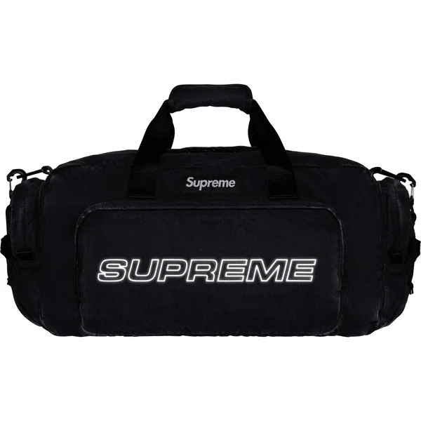 Supreme Denim Duffle Bag - Black (front)