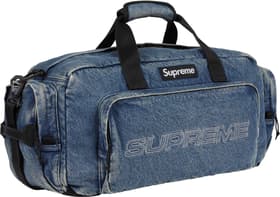 Supreme Denim Duffle Bag Washed Indigo