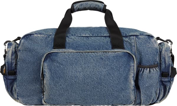 Supreme Denim Duffle Bag - Washed Indigo (front)