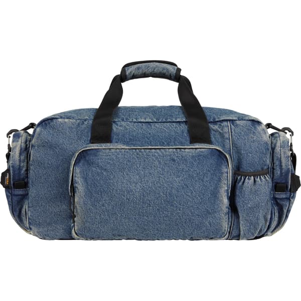Supreme Denim Duffle Bag - Washed Indigo (front)