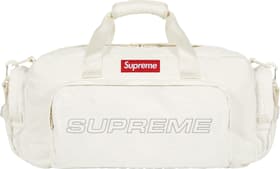 Supreme Denim Duffle Bag White