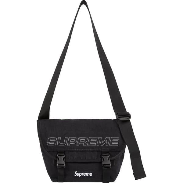Supreme Denim Messenger Bag - Black (front)