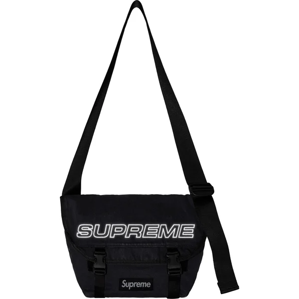 Supreme Denim Messenger Bag - Black (front)