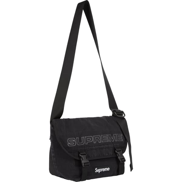 Supreme Denim Messenger Bag - Black (front)