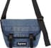 Supreme Denim Messenger Bag - Washed Indigo (front)