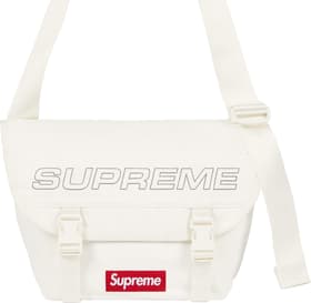 Supreme Denim Messenger Bag White