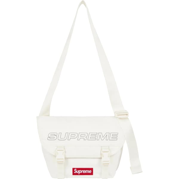 Supreme Denim Messenger Bag - White (front)