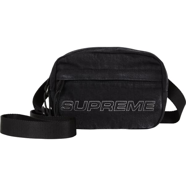 Supreme Denim Mini Shoulder Bag - Black (front)
