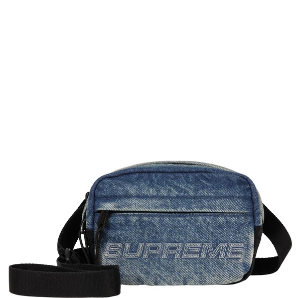 Supreme Denim Mini Shoulder Bag - Washed Indigo (front)
