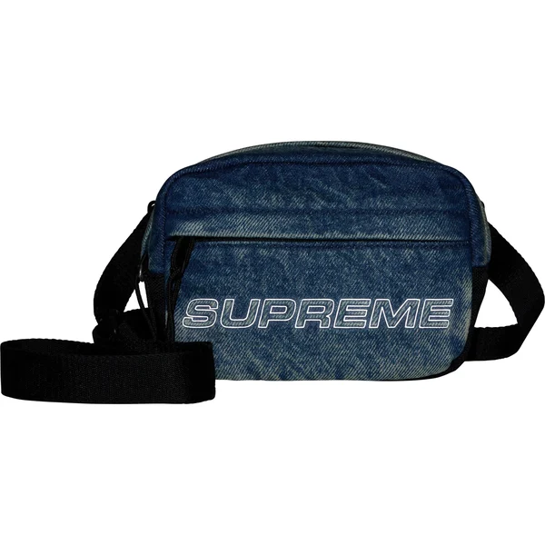 Supreme Denim Mini Shoulder Bag - Washed Indigo (front)