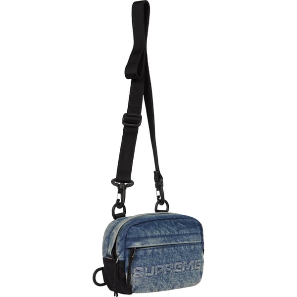 Supreme Denim Mini Shoulder Bag - Washed Indigo (front)