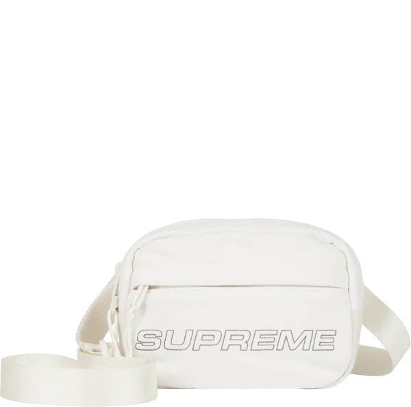 Supreme Denim Mini Shoulder Bag - White (front)