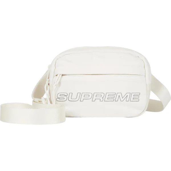 Supreme Denim Mini Shoulder Bag - White (front)