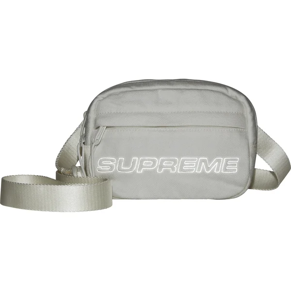 Supreme Denim Mini Shoulder Bag - White (front)