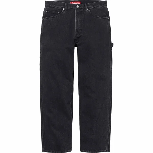 Supreme Denim Painter Pant - Black (front)