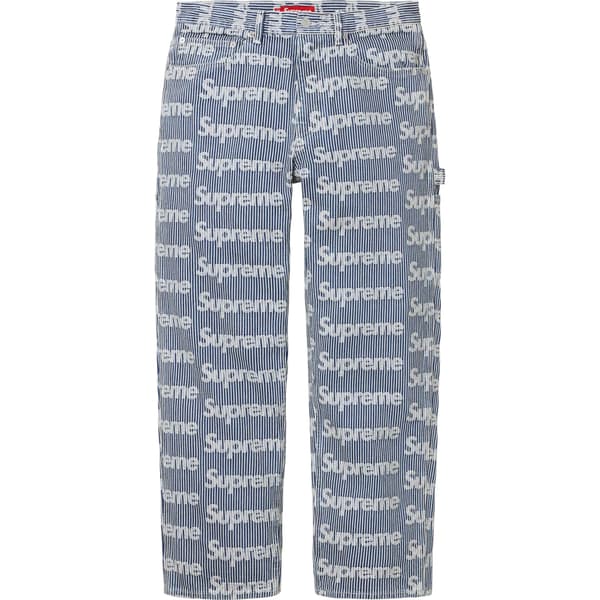 Supreme Denim Painter Pant - Stripe (front)