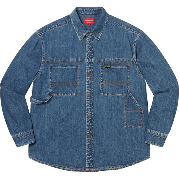 Supreme Denim Painter Shirt - Indigo (front)