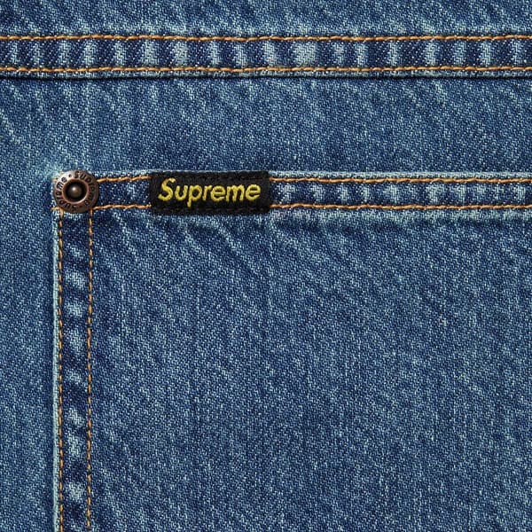Supreme Denim Painter Shirt - Indigo (front)