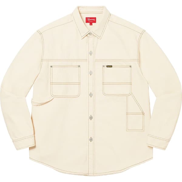 Supreme Denim Painter Shirt - Natural (front)