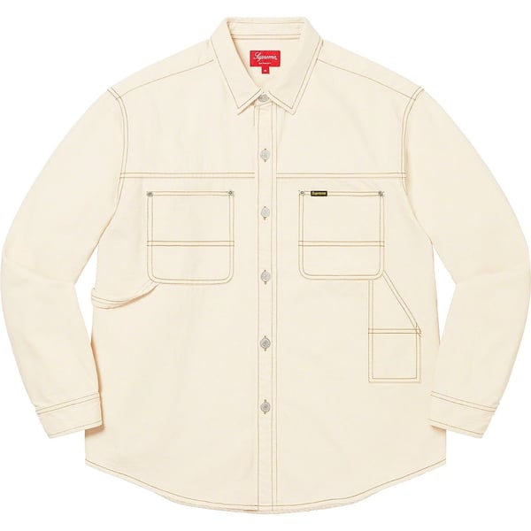 Supreme Denim Painter Shirt - Natural (front)