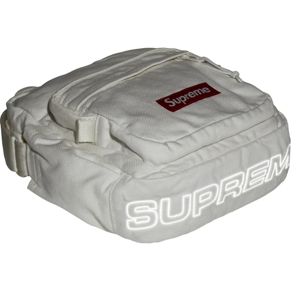 Supreme Denim Shoulder Bag - White (front)