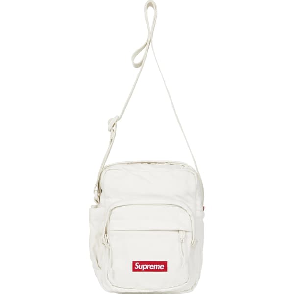Supreme Denim Shoulder Bag - White (front)