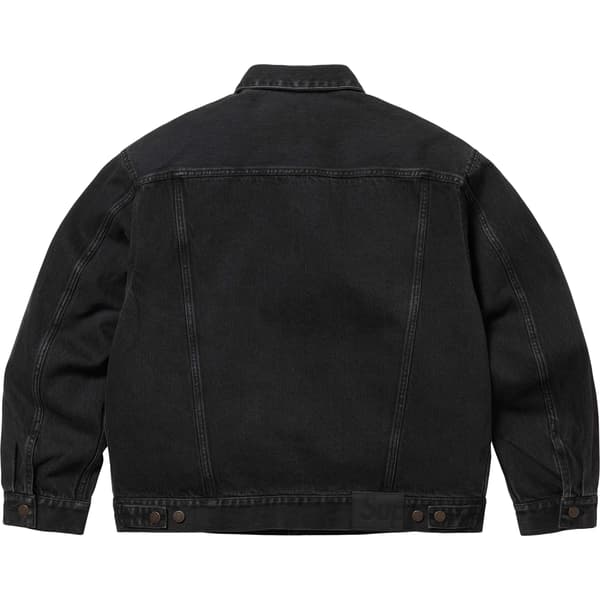Supreme Denim Trucker Jacket - Black (front)