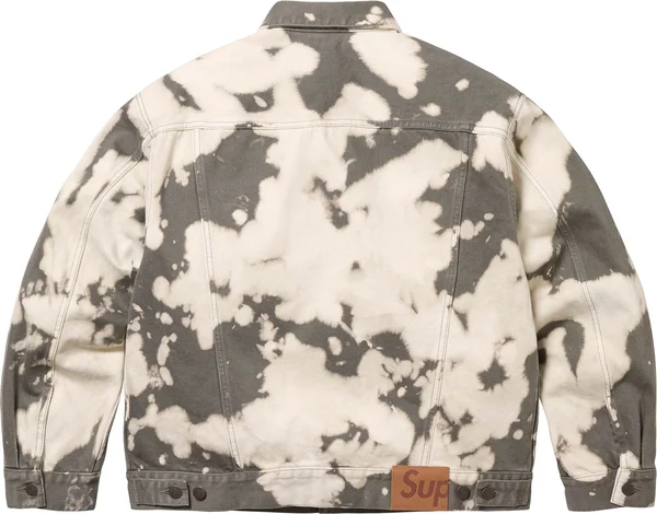 Supreme Denim Trucker Jacket - Bleached (front)
