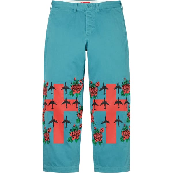 Supreme Destruction of Purity Chino Pant - Teal (front)