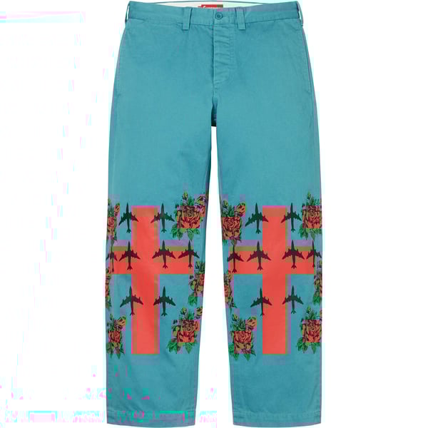 Supreme Destruction of Purity Chino Pant - Teal (front)