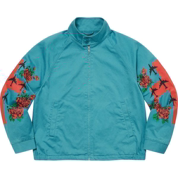 Supreme Destruction of Purity Harrington Jacket - Teal (front)