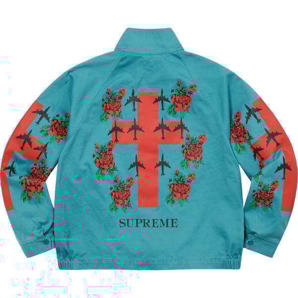 Supreme Destruction of Purity Harrington Jacket - Teal (front)