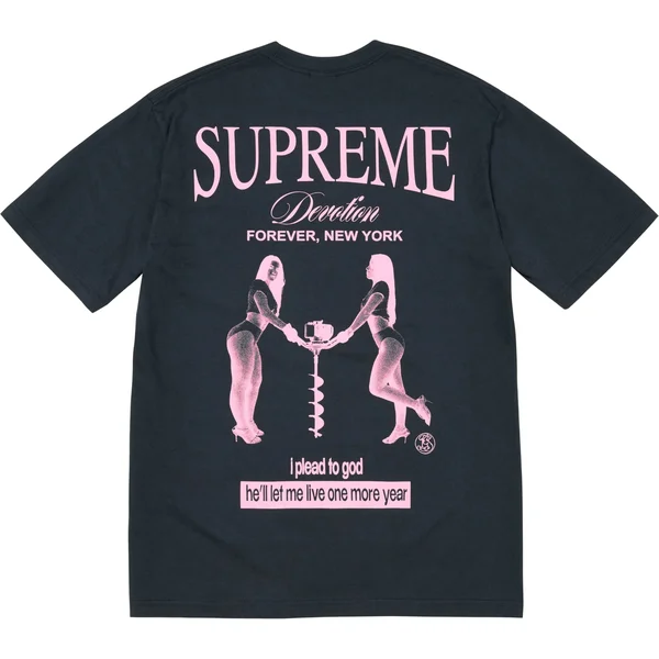 Supreme Devotion Tee - Navy (front)