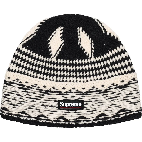 Supreme Diamond Beanie - Black (front)
