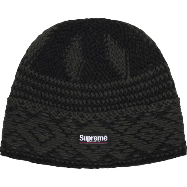 Supreme Diamond Beanie - Black (front)