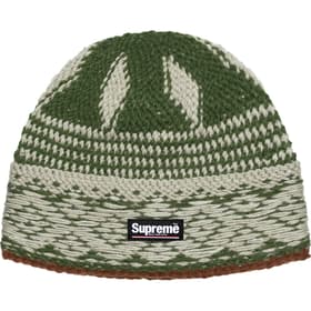 Supreme Diamond Beanie Green