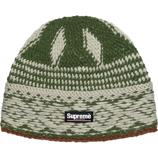Supreme Diamond Beanie - Green (front)