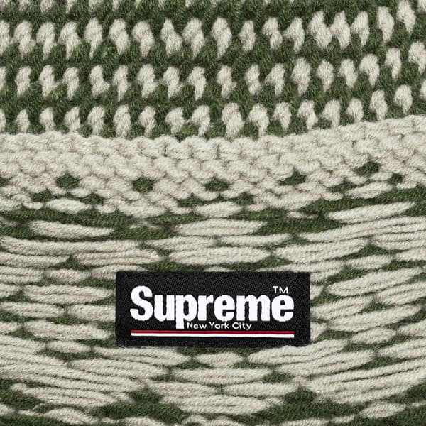 Supreme Diamond Beanie - Green (front)