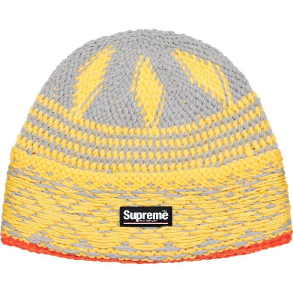 Supreme Diamond Beanie - Grey (front)
